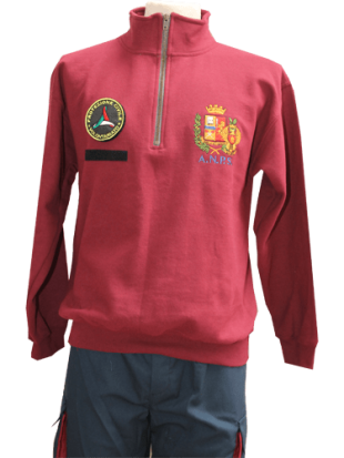 Felpa Mezza Zip