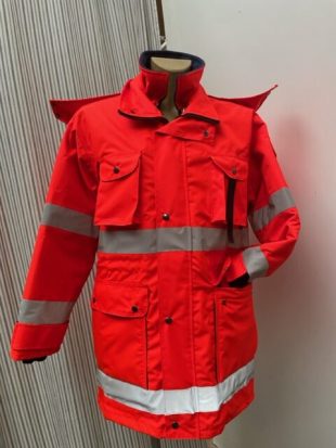 Giacca a Vento rosso alta visibilita